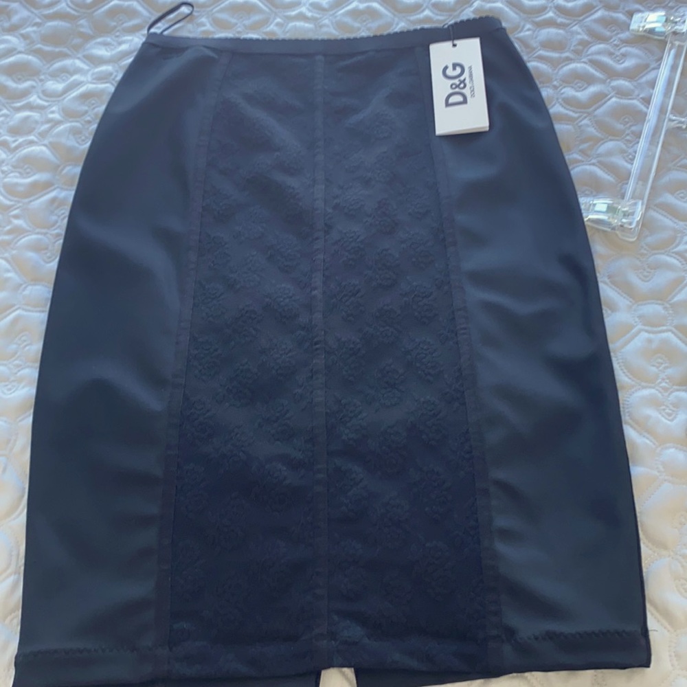 D&G black stretch skirt NWT size 44